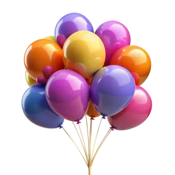 a bunch of colorful balloons