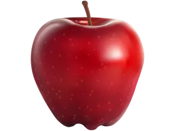 a red apple