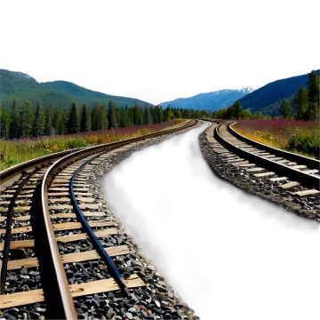 a long train track