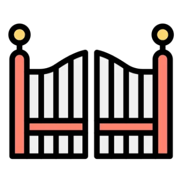 gate icon vector illustration design