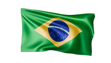 the flag of brazil on a white background