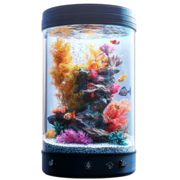 a fish tank with an aquarium in it
