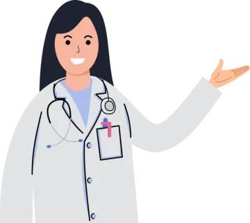 illustration of a female doctor