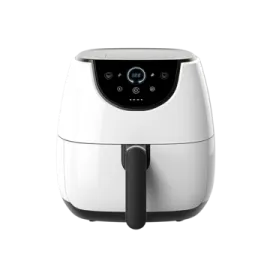 a white and black air fryer