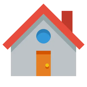 a house with a red roof
