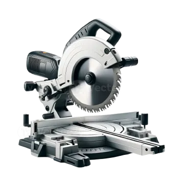 a circular sawing machine on a white background