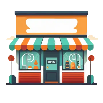 an illustration of a storefront
