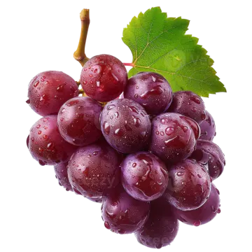 a bunch of grapes with water droplets on them