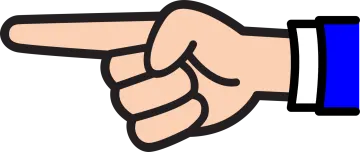 a hand pointing at the viewer