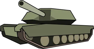 an army tank with a turret on top