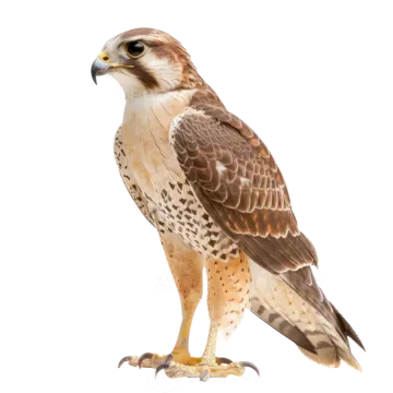 a brown and white bird sitting on top of a white surface
