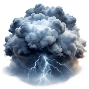 an image of a cloud with lightning in it