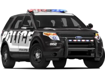 a police car on a white background