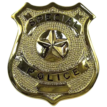a police badge on a white background