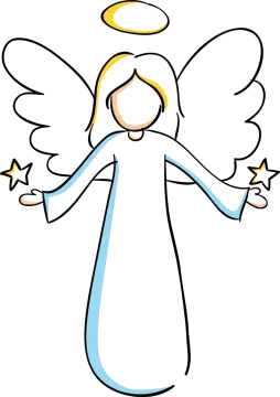 an angel with a star in his hand