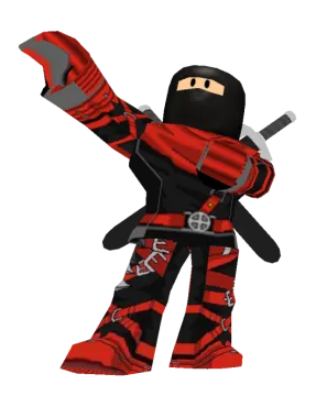 a cartoon character in a ninja costume holding a sword