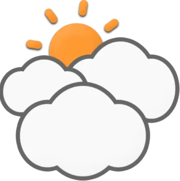 a cloud with the sun behind it
