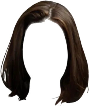 a woman's head with long brown hair