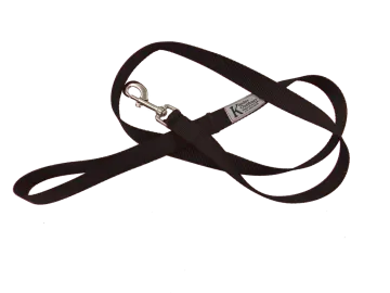 a black dog leash on a white background