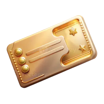 a gold button with a star on it