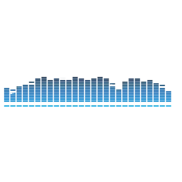 a white background with a blue equal icon
