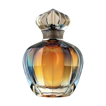 a bottle of perfume on a white background