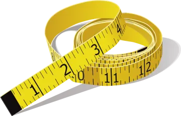 a tape with the word measure on it