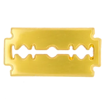 an image of a gold plated metal buckle