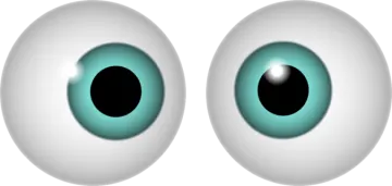 a pair of blue eyes
