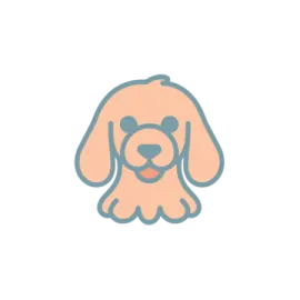 a dog's head with its tongue sticking out