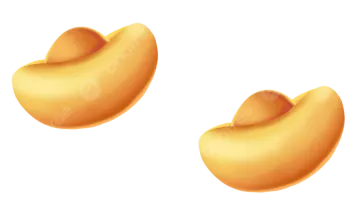 a pair of peachs on a white background