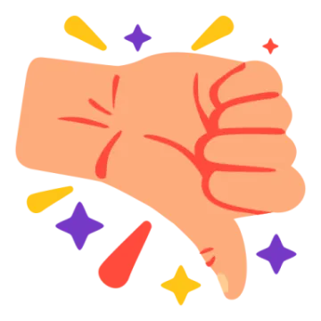 a hand pointing up at the viewer