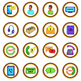 a set of different icons on a white background