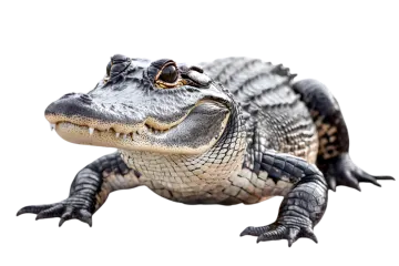an alligator on a white background