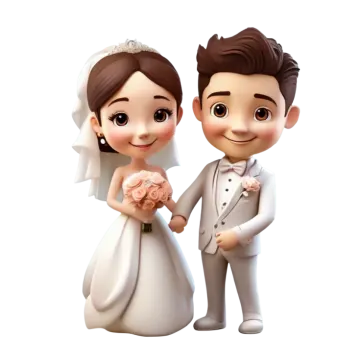 a bride and groom holding hands