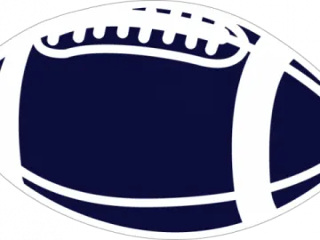 a football ball on a white background