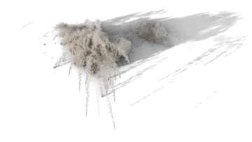 an image of smoke coming out from the ground