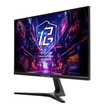 a computer monitor with the gaming logo on it