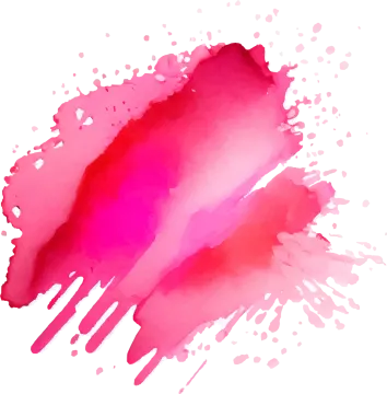 a pink watercolor stain on white background