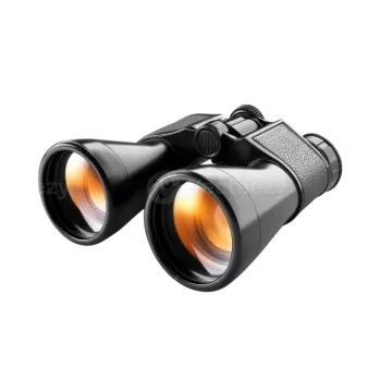 a pair of binoculars on a white background