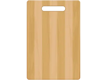 a cutting board on a white background