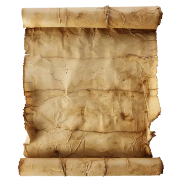 a piece of old paper on a white background
