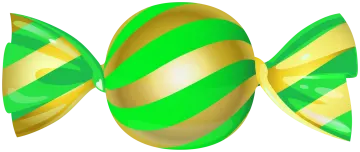 a green and yellow striped easter egg