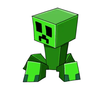 an image of a minecraft creeper