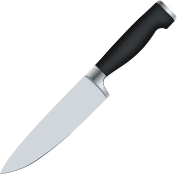 a knife on a white background