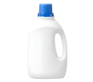 a white plastic jug with blue cap