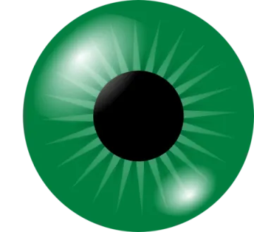 an image of a green eye