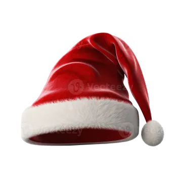 a santa hat on a white background