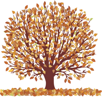 a tree with leaves on it's branches
