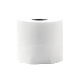 a roll of toilet paper on a white background